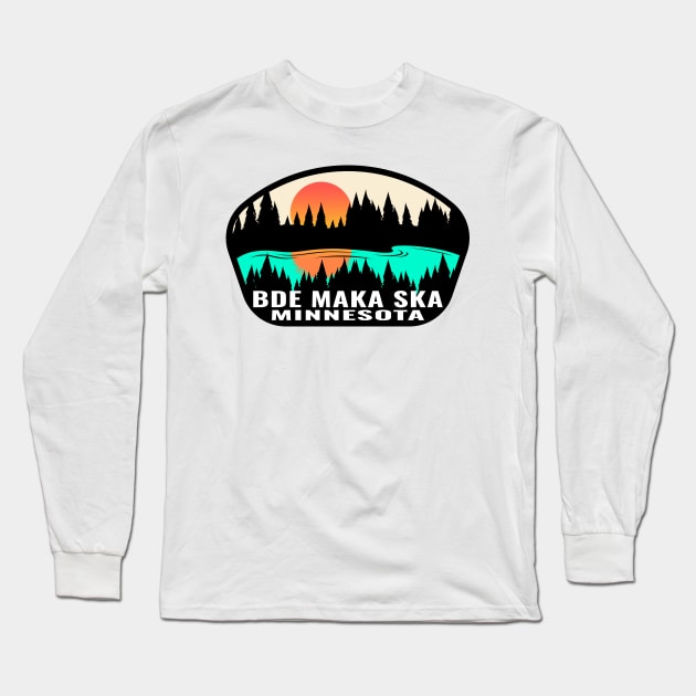 Bde Maka Ska Minnesota Calhoun Lake Long Sleeve T-Shirt by TravelTime